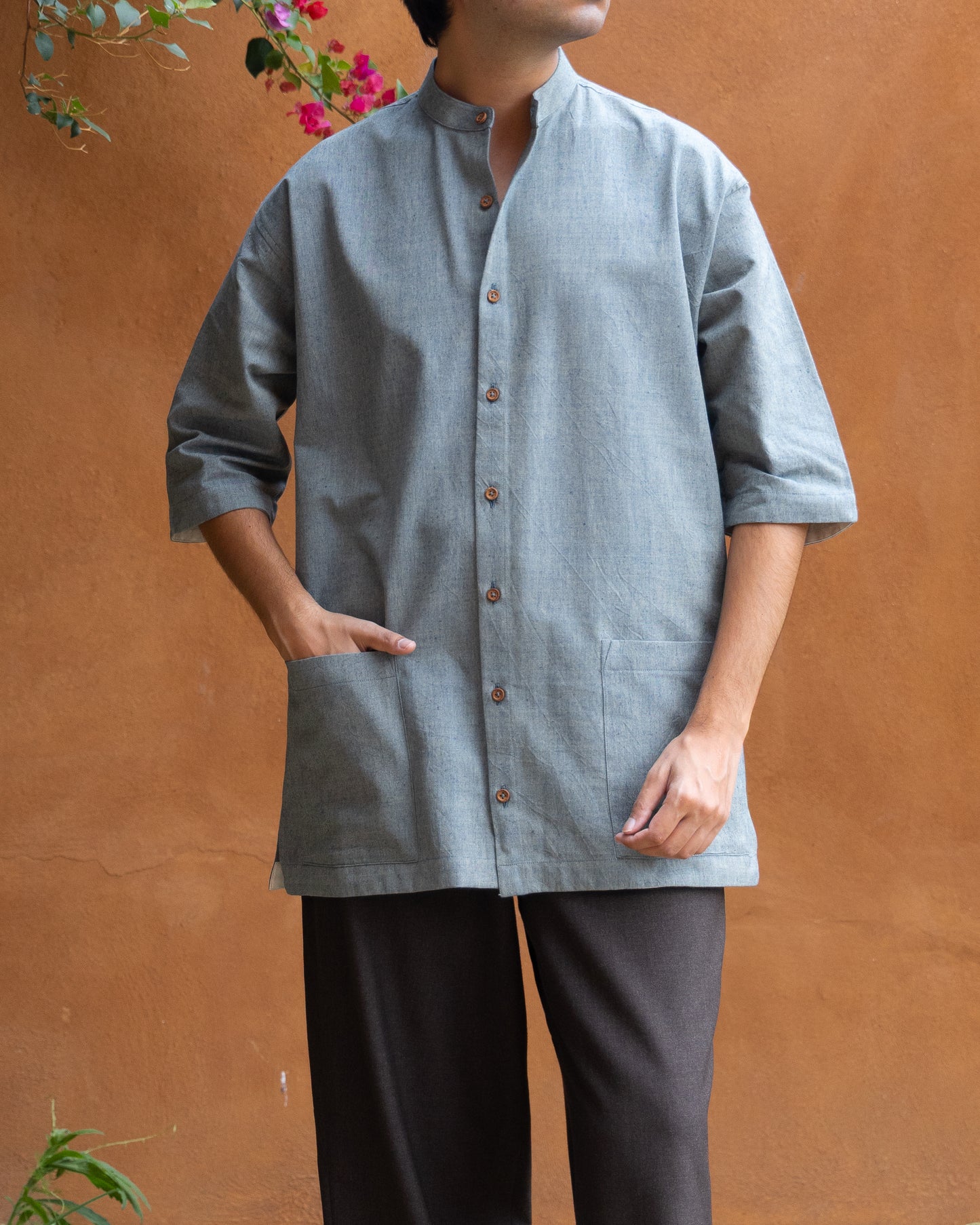 Basho Shirt | Forest Melange