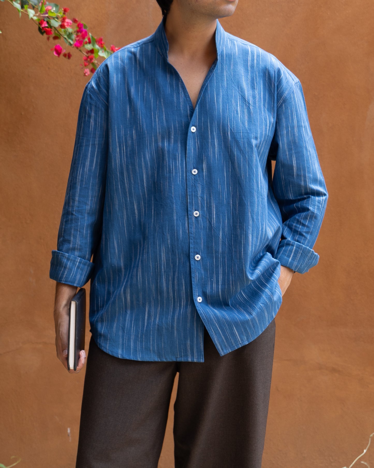 Enso Shirt | Indigo Lost Stripes