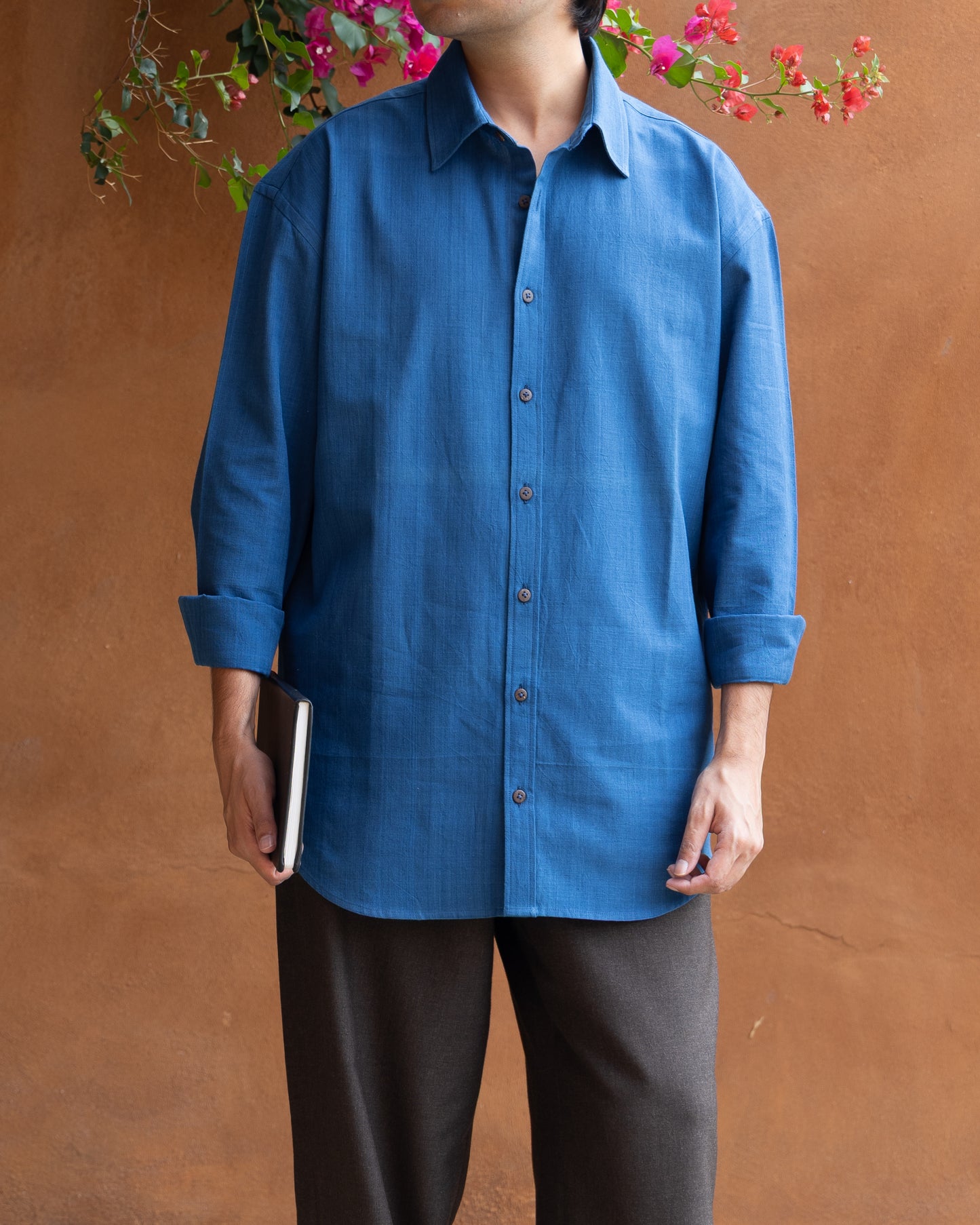 Deep Blue Relaxed Fit Shirt