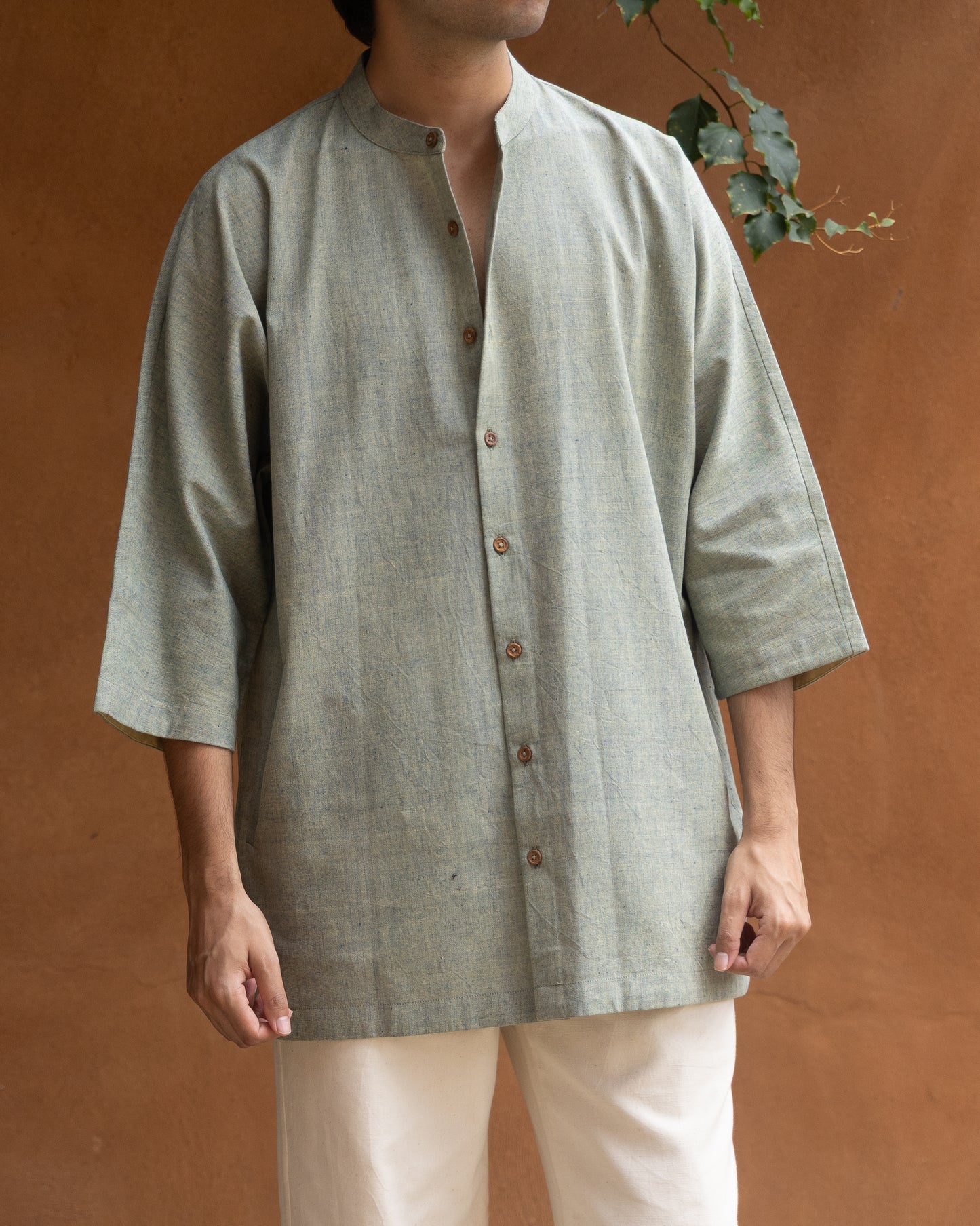 Salad Melange Kimono Shirt