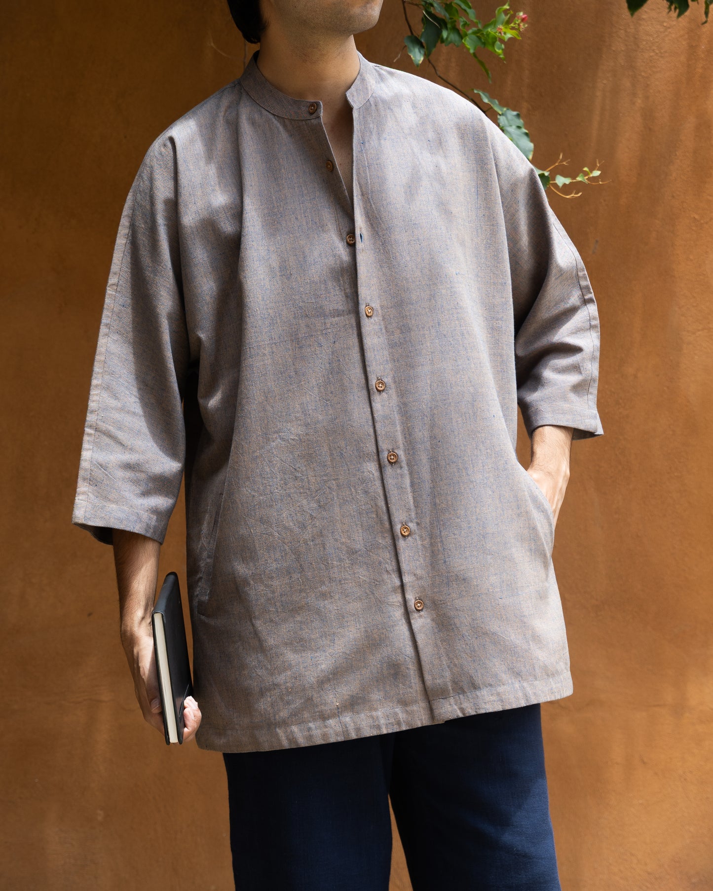 Cocoa Indigo Kimono Shirt