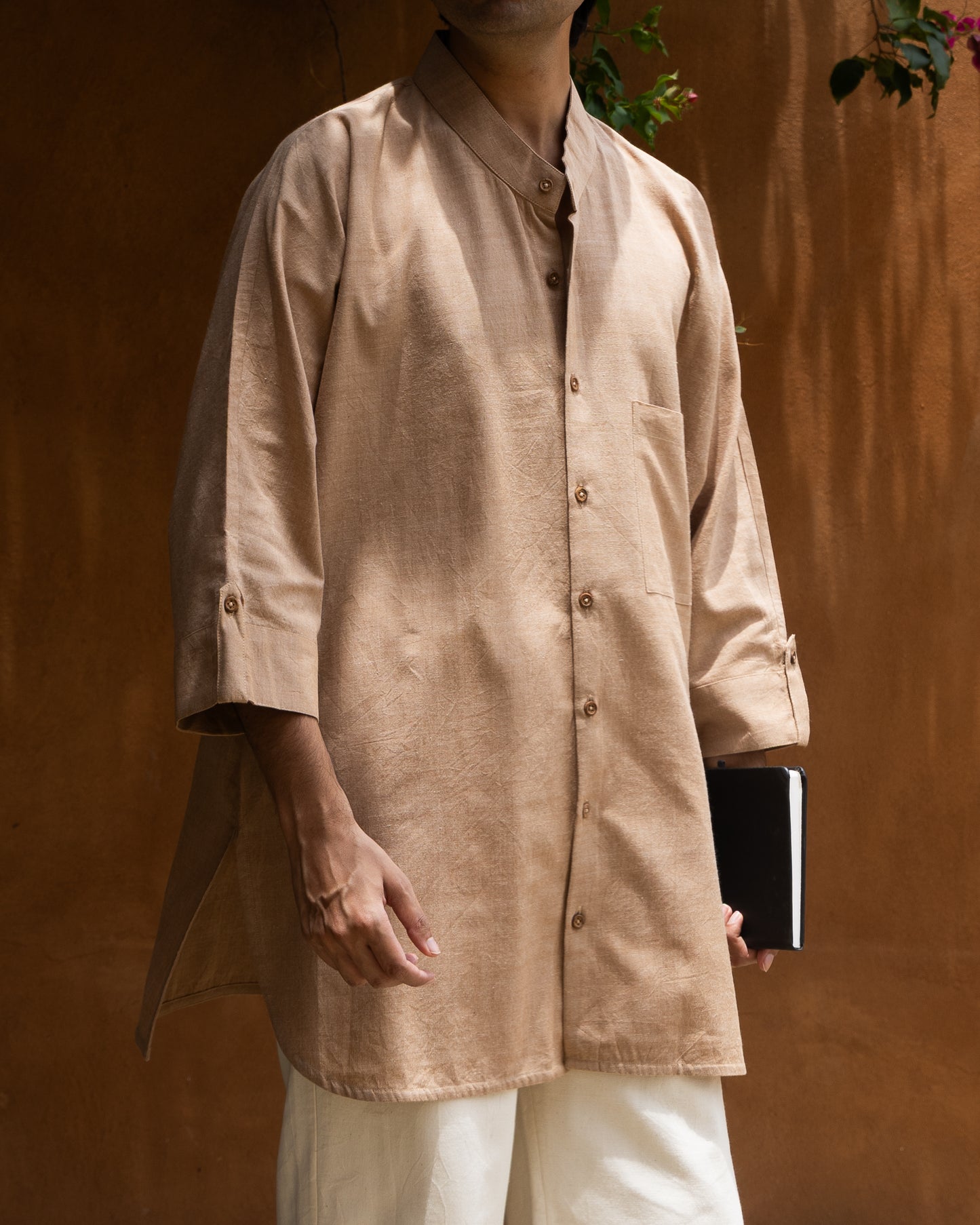 Long Kimono Shirt | Cocoa Brown