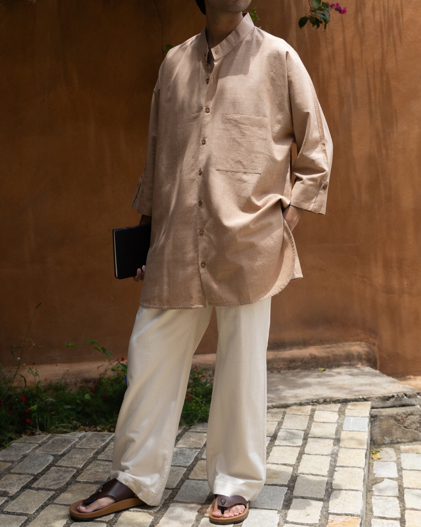 Long Kimono Shirt | Cocoa Brown