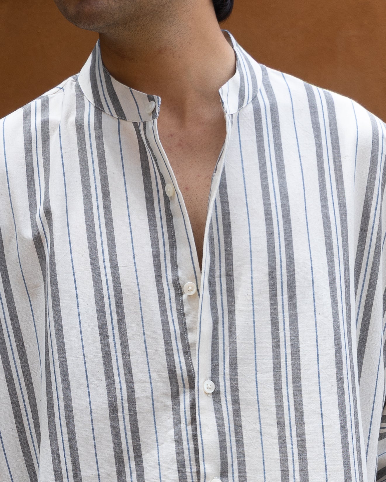Kasim Wide Stripes Kimono Shirt