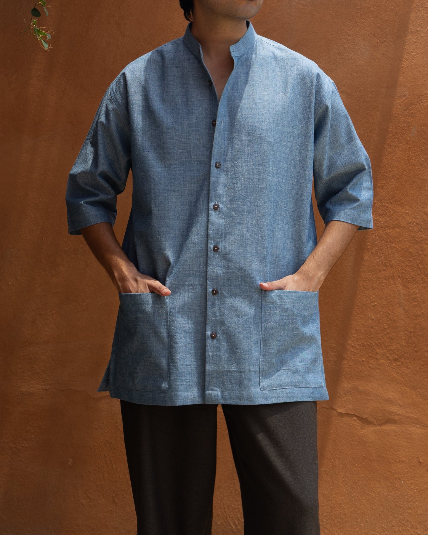 Basho Shirt | Chambray Blue