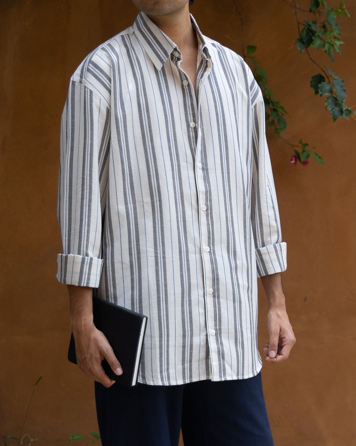Kasim Wide Stripes Relaxed Fit Shirt