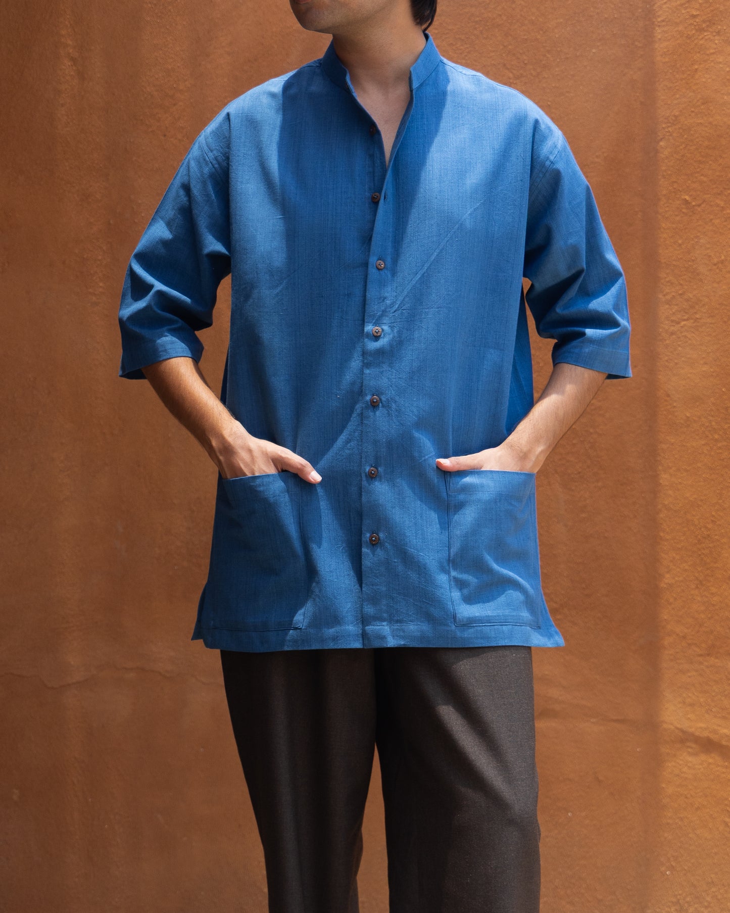 Basho Shirt | Deep Blue