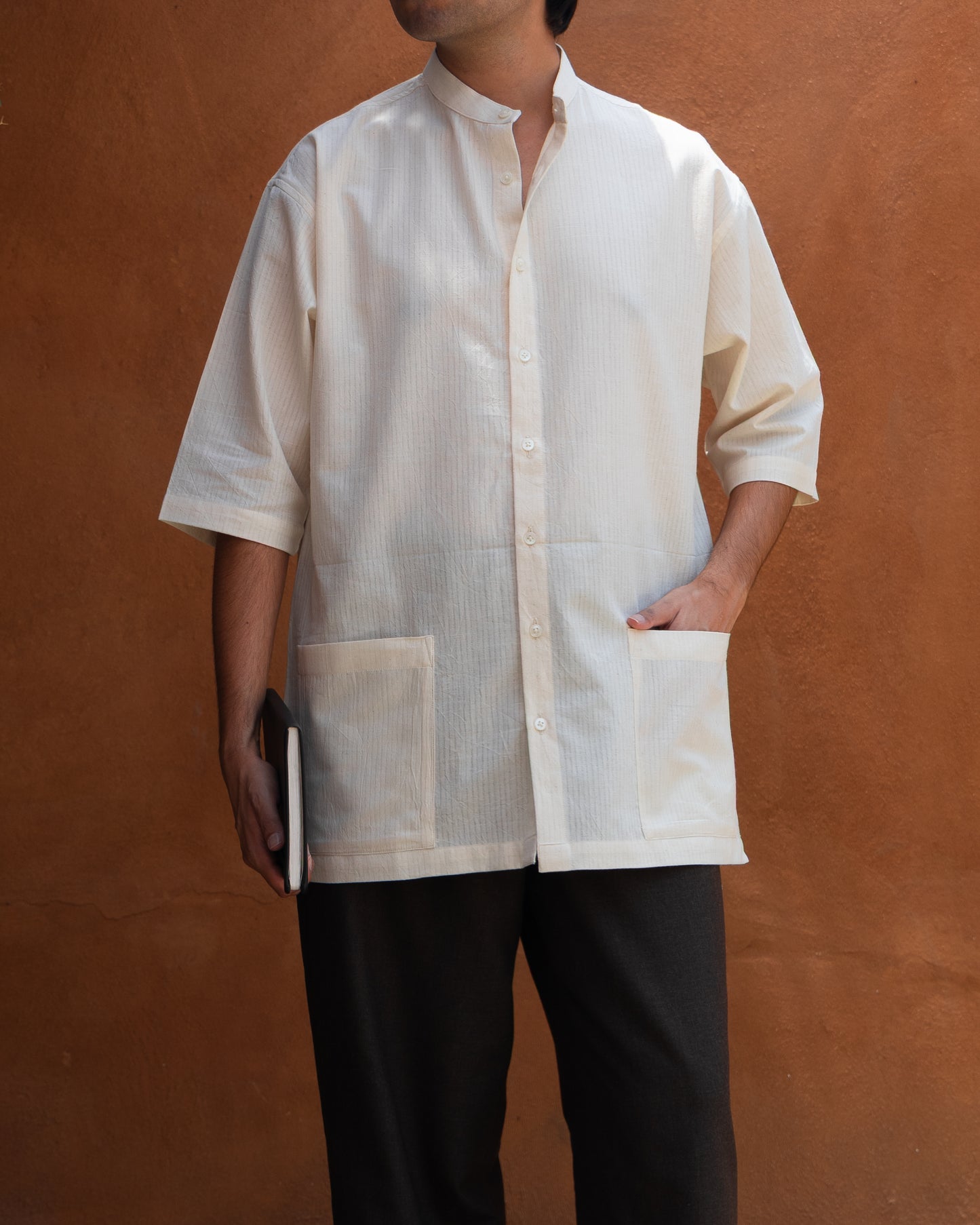 Basho Shirt | Ecru Self