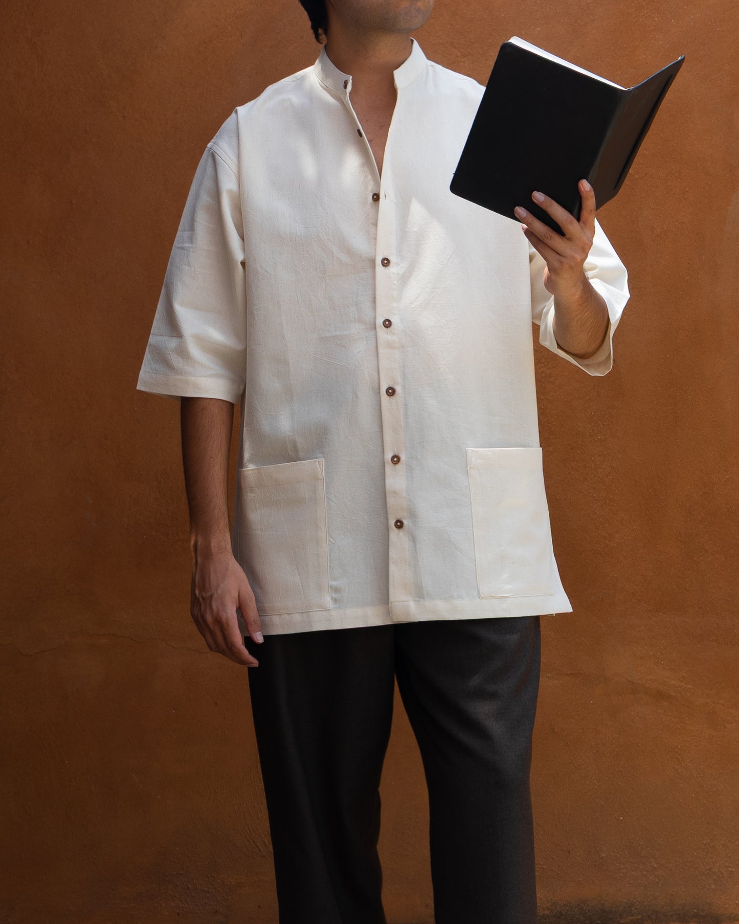 Basho Shirt | Undyed Soft Cream