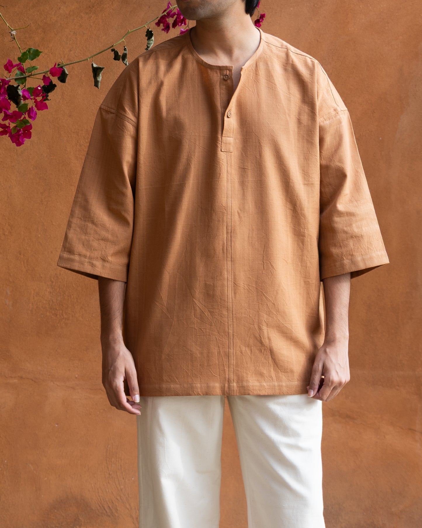 Pullover Asahi Shirt | Caramel Brown