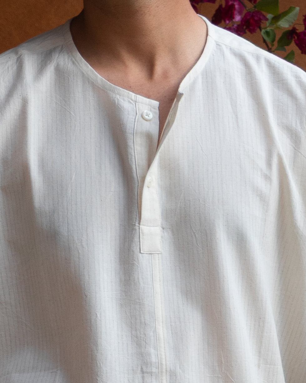 Pullover Asahi Shirt | Ecru Self