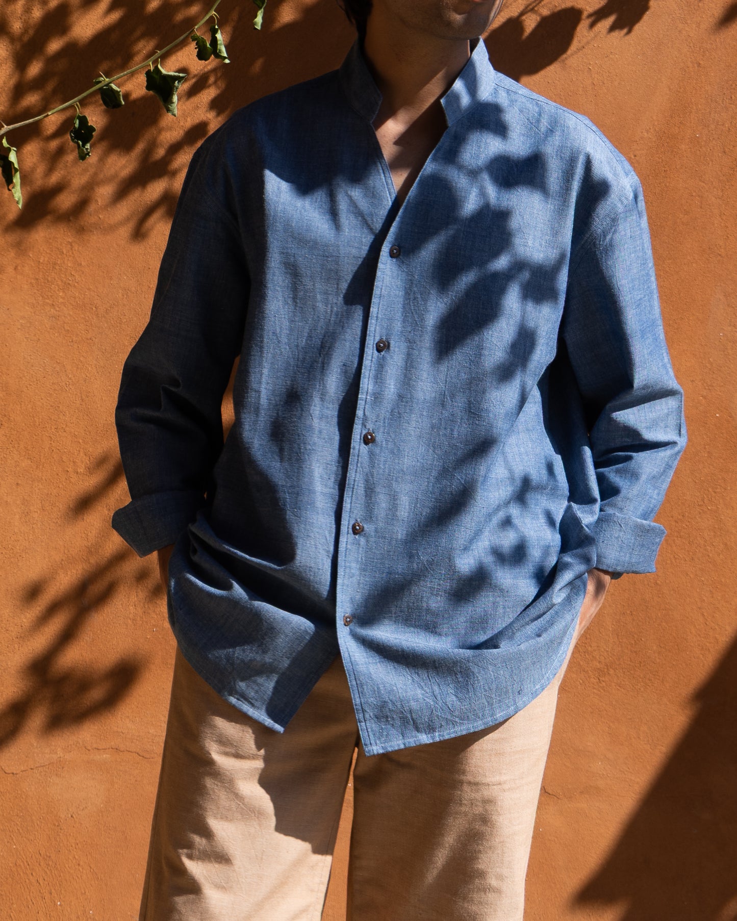 Enso Shirt | Chambray Blue