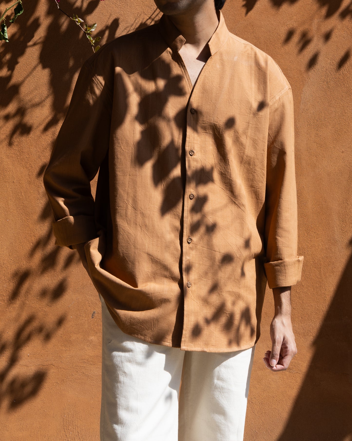 Enso Shirt | Caramel Brown