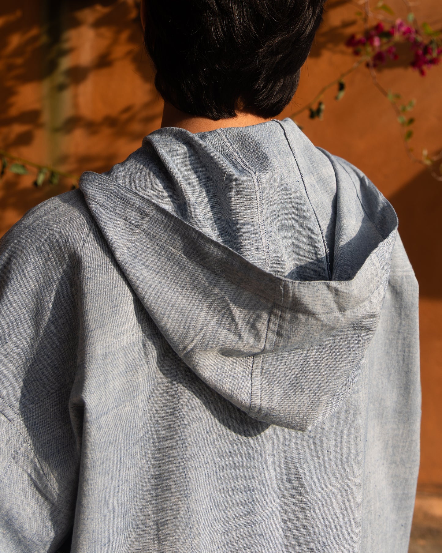Hood Shirt | Soft Indigo Melange