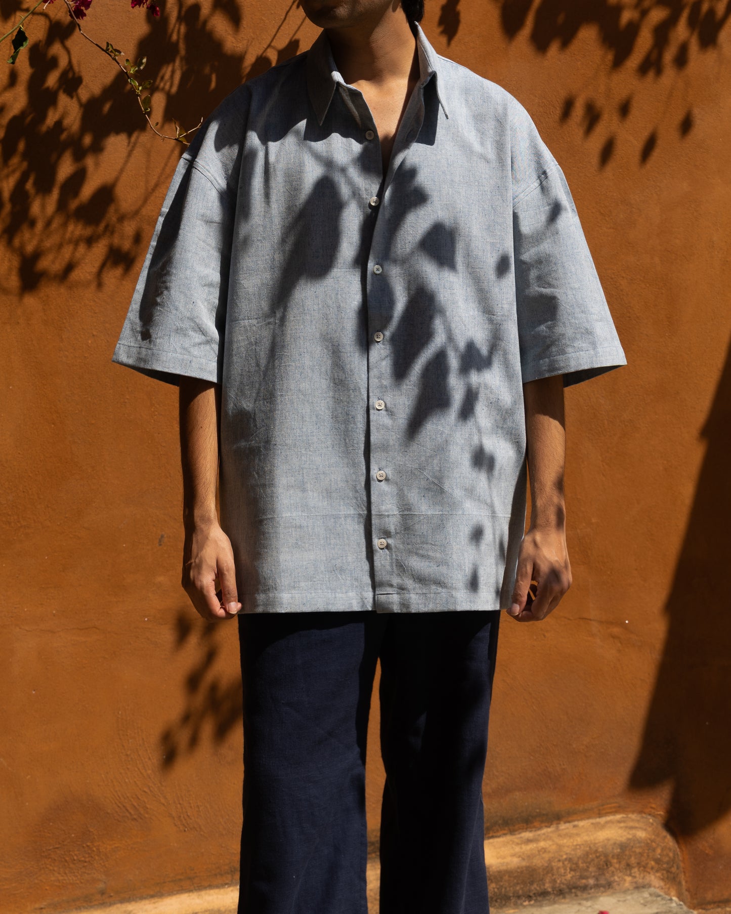 Noa Shirt | Soft Indigo Melange