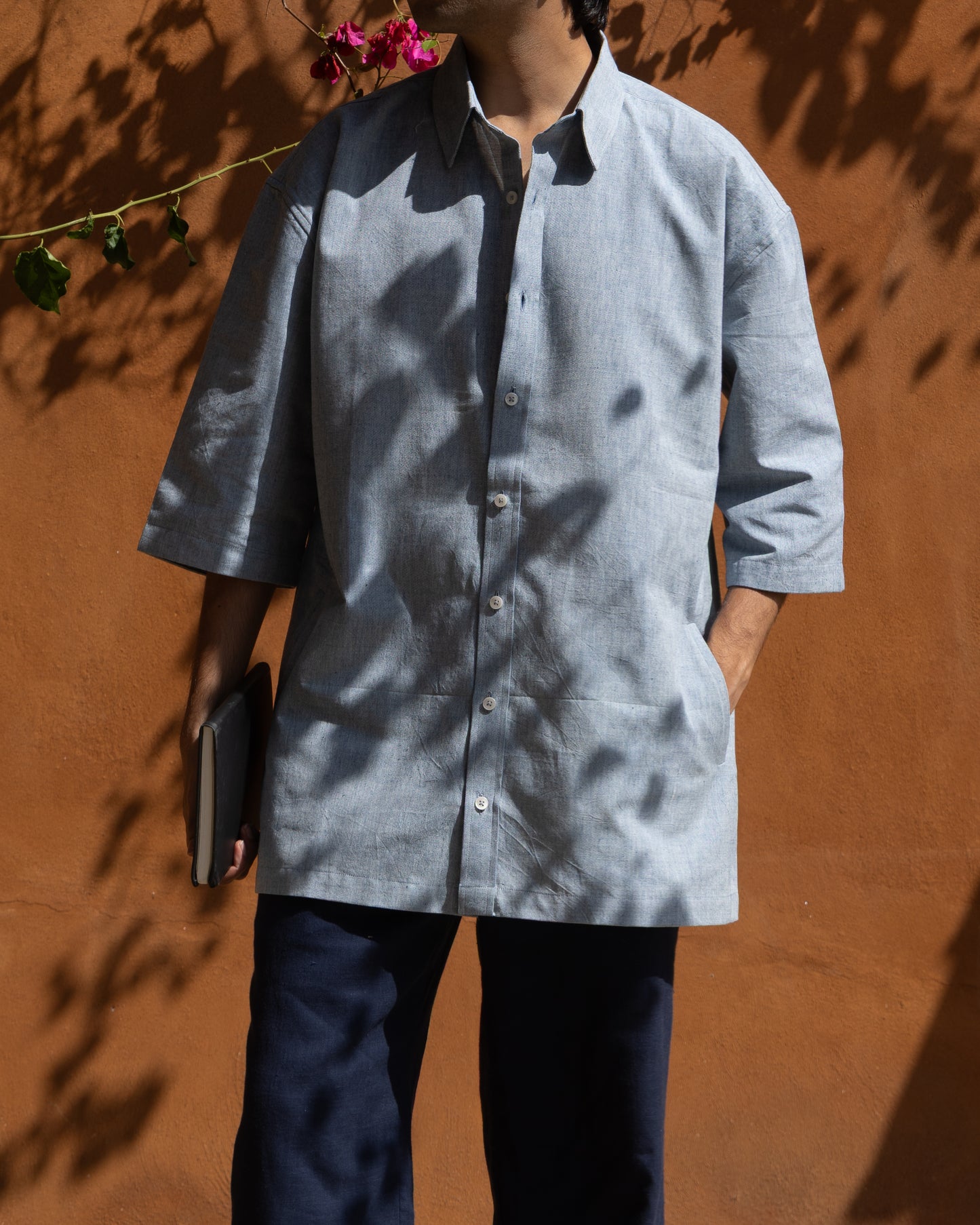 Poketto Shirt | Soft Indigo Melange