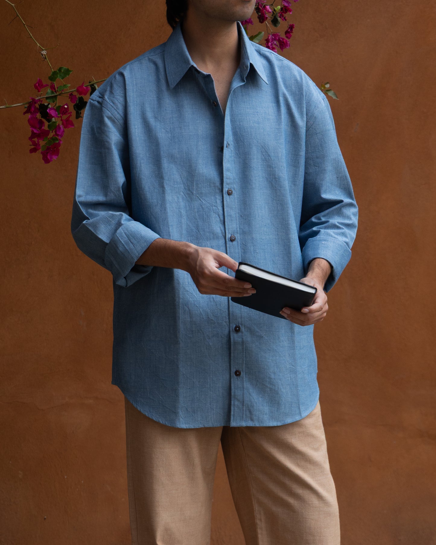 Chambray Blue Relaxed Fit Shirt