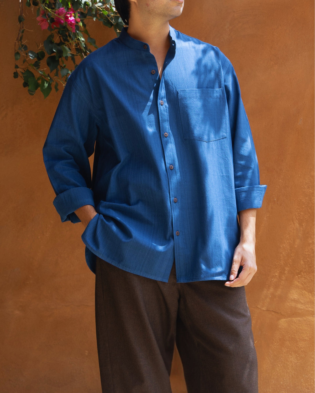 Taro Shirt | Deep Blue