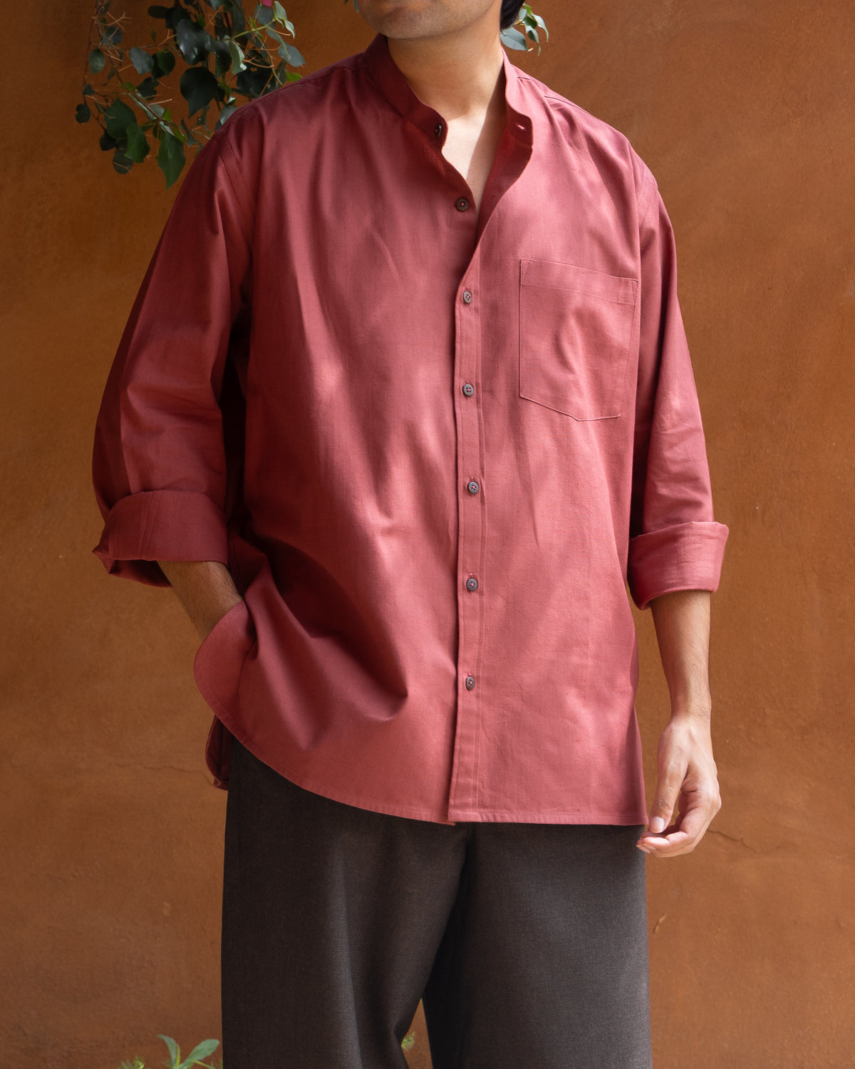 Taro Shirt | Merlot