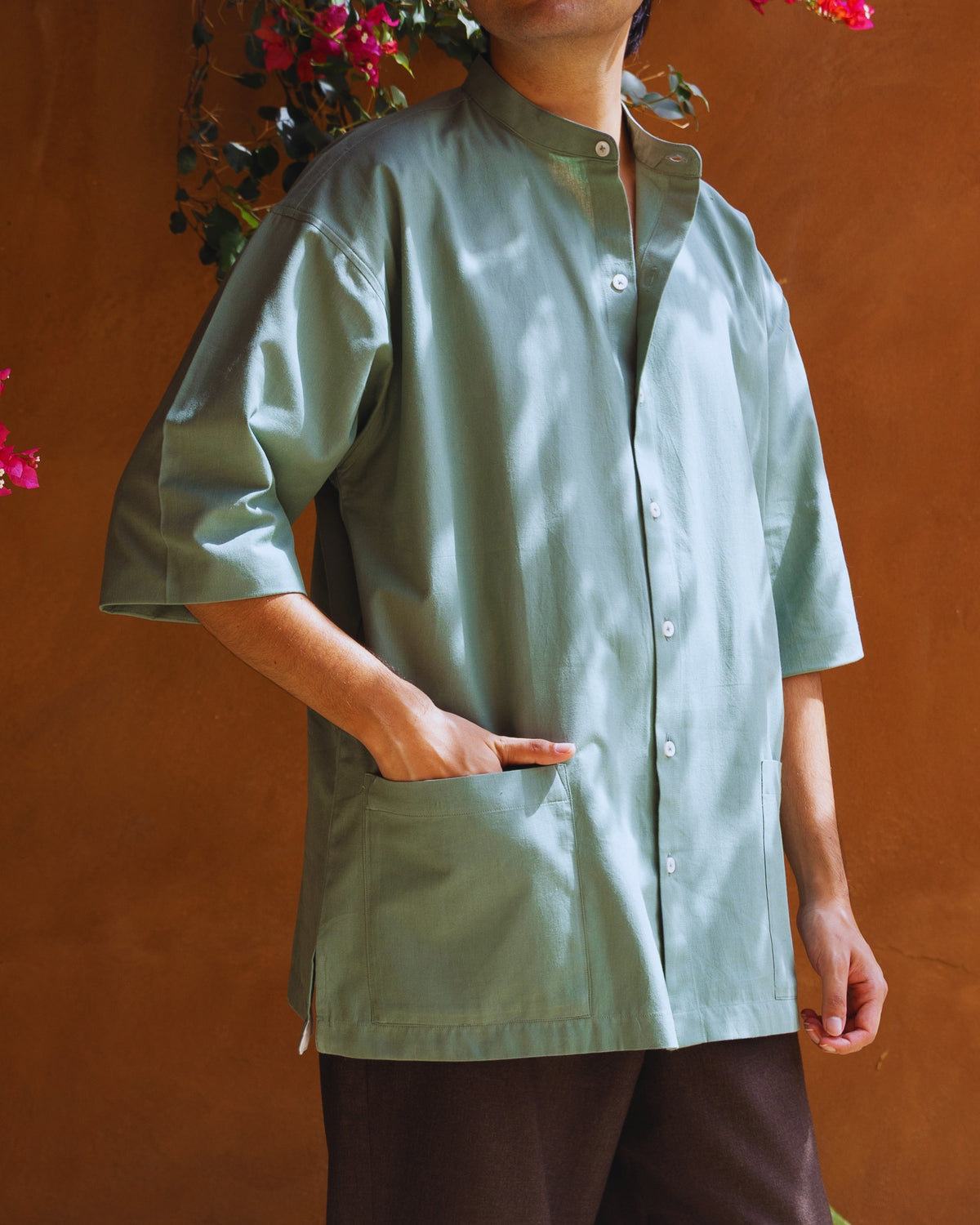Basho Shirt | Sage Green