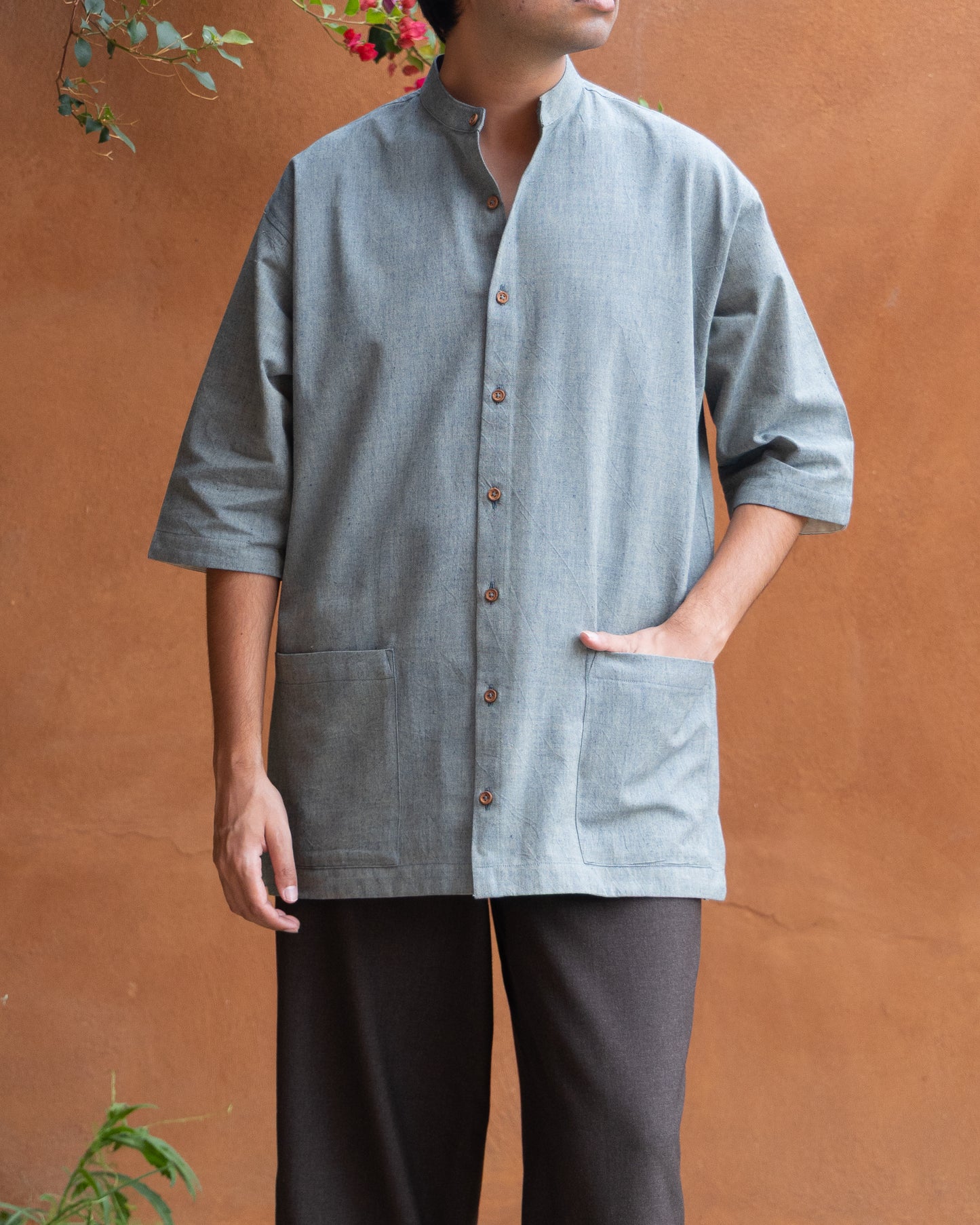 Basho Shirt | Forest Melange