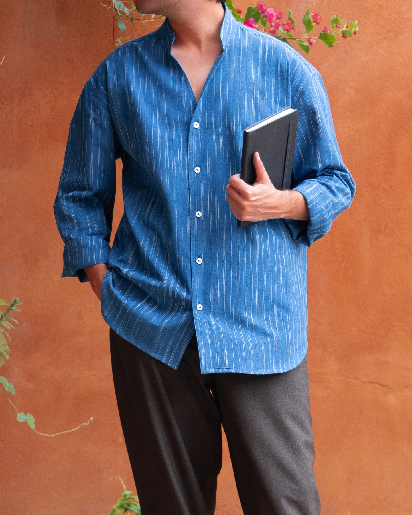 Enso Shirt | Indigo Lost Stripes