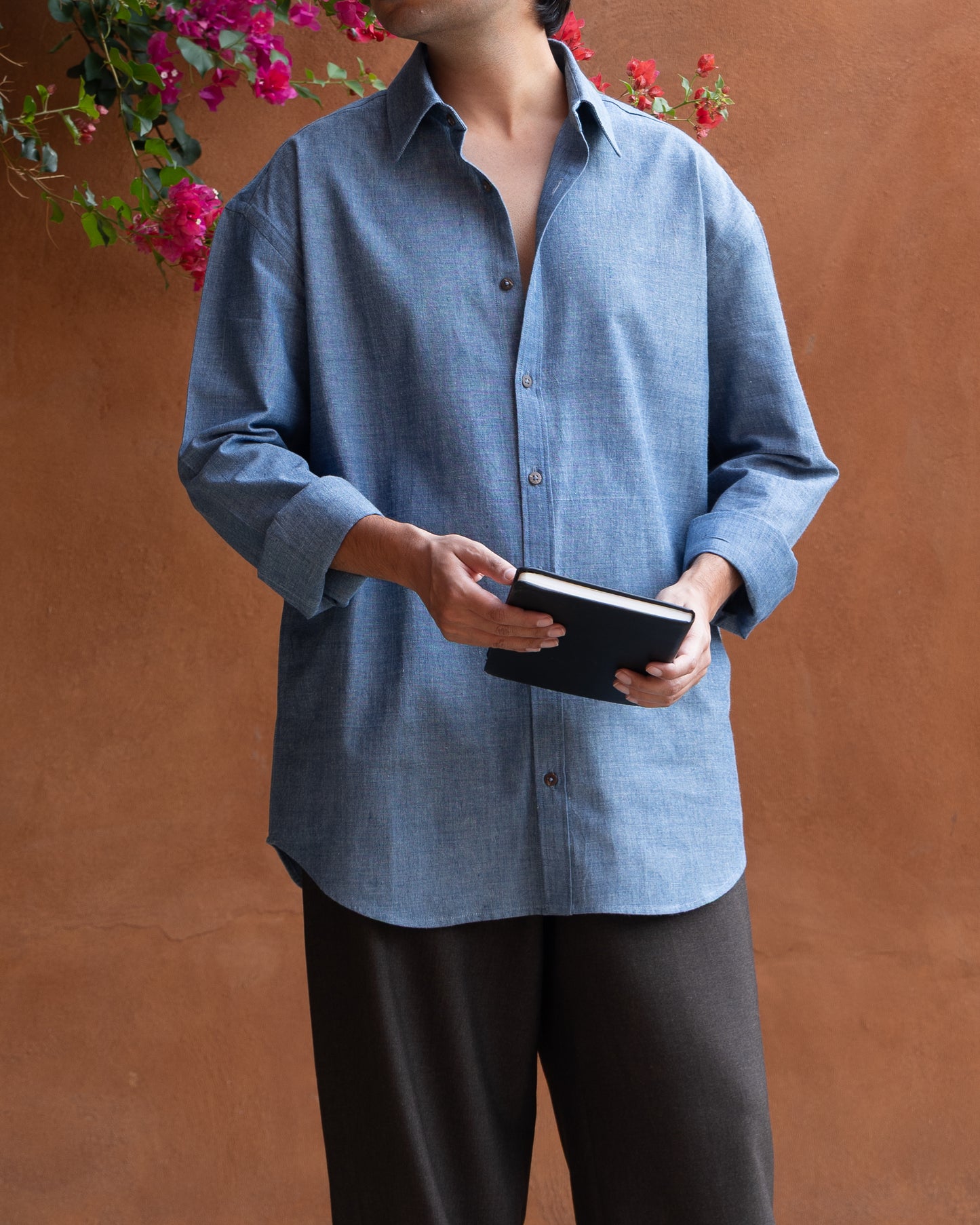 Chambray Blue Relaxed Fit Shirt