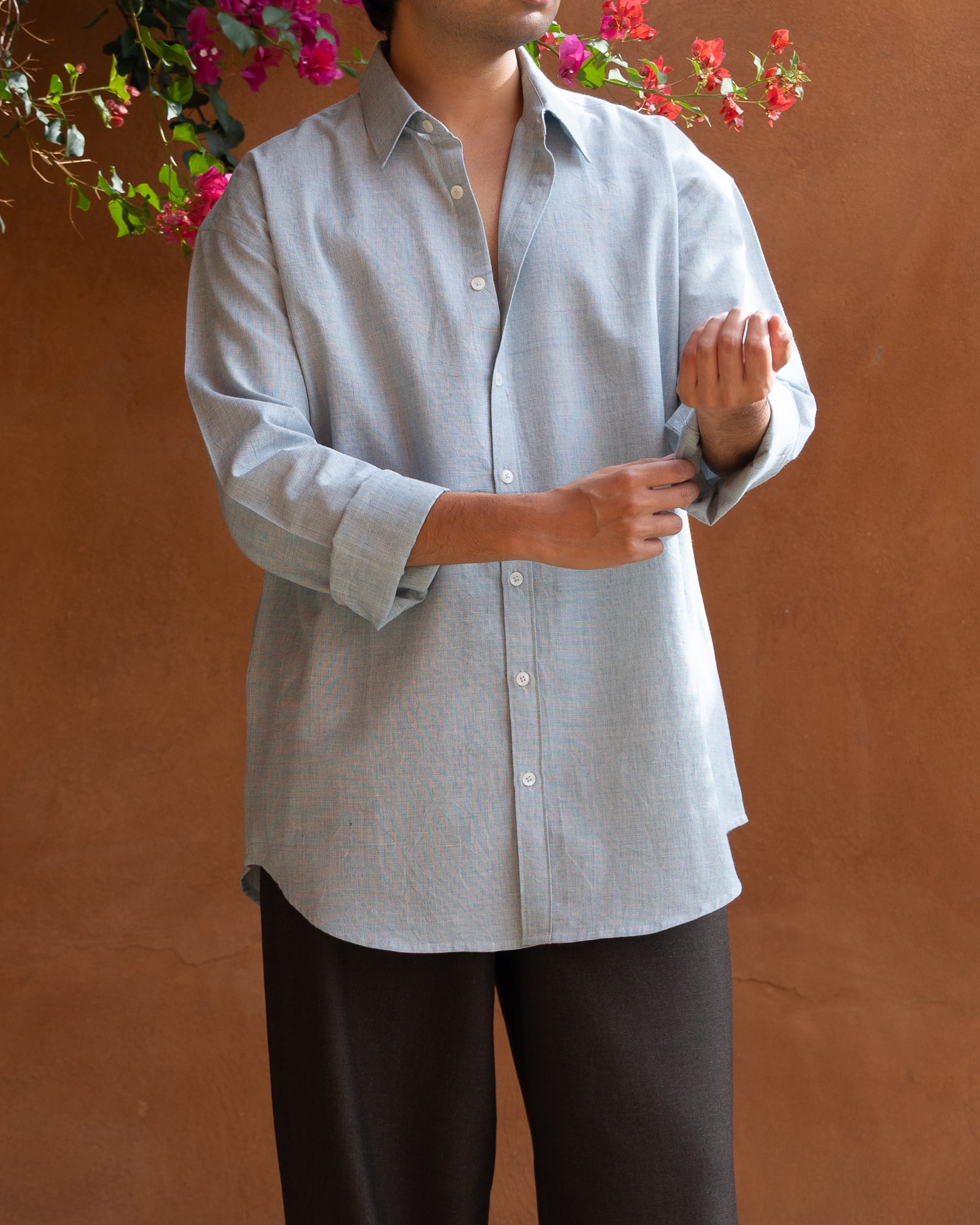 Baby Blue Relaxed Fit Shirt