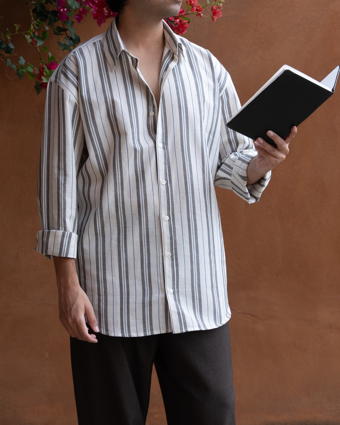 Kasim Wide Stripes Relaxed Fit Shirt