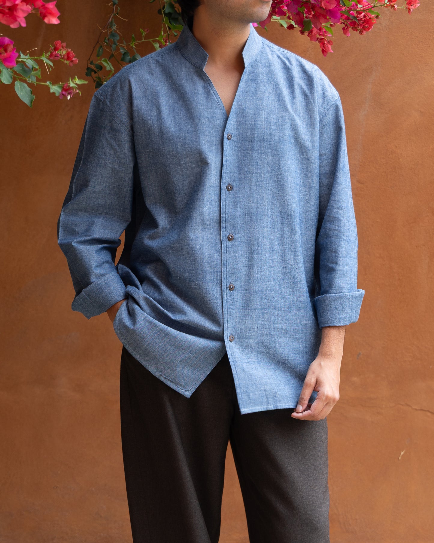 Enso Shirt | Chambray Blue