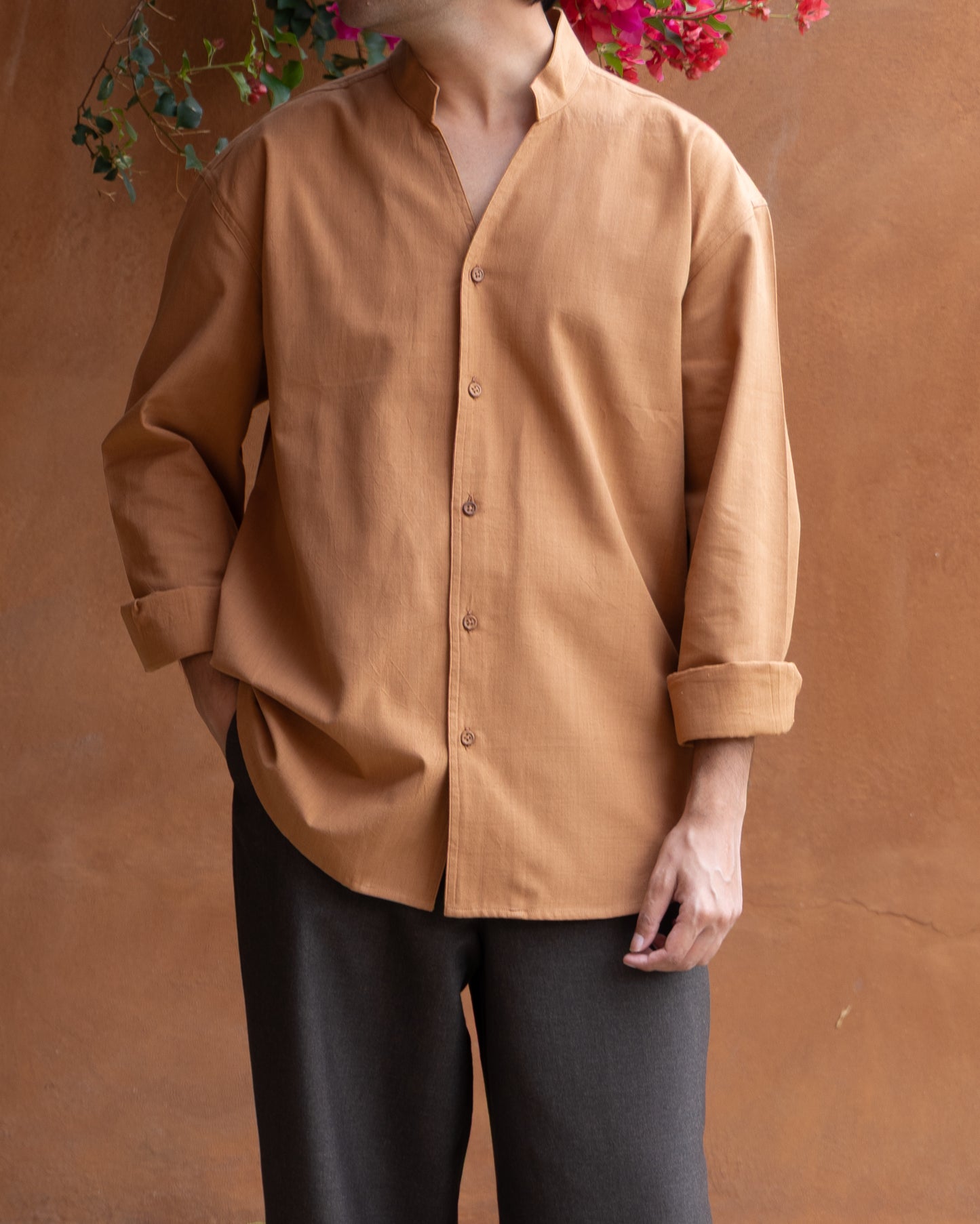 Enso Shirt | Caramel Brown