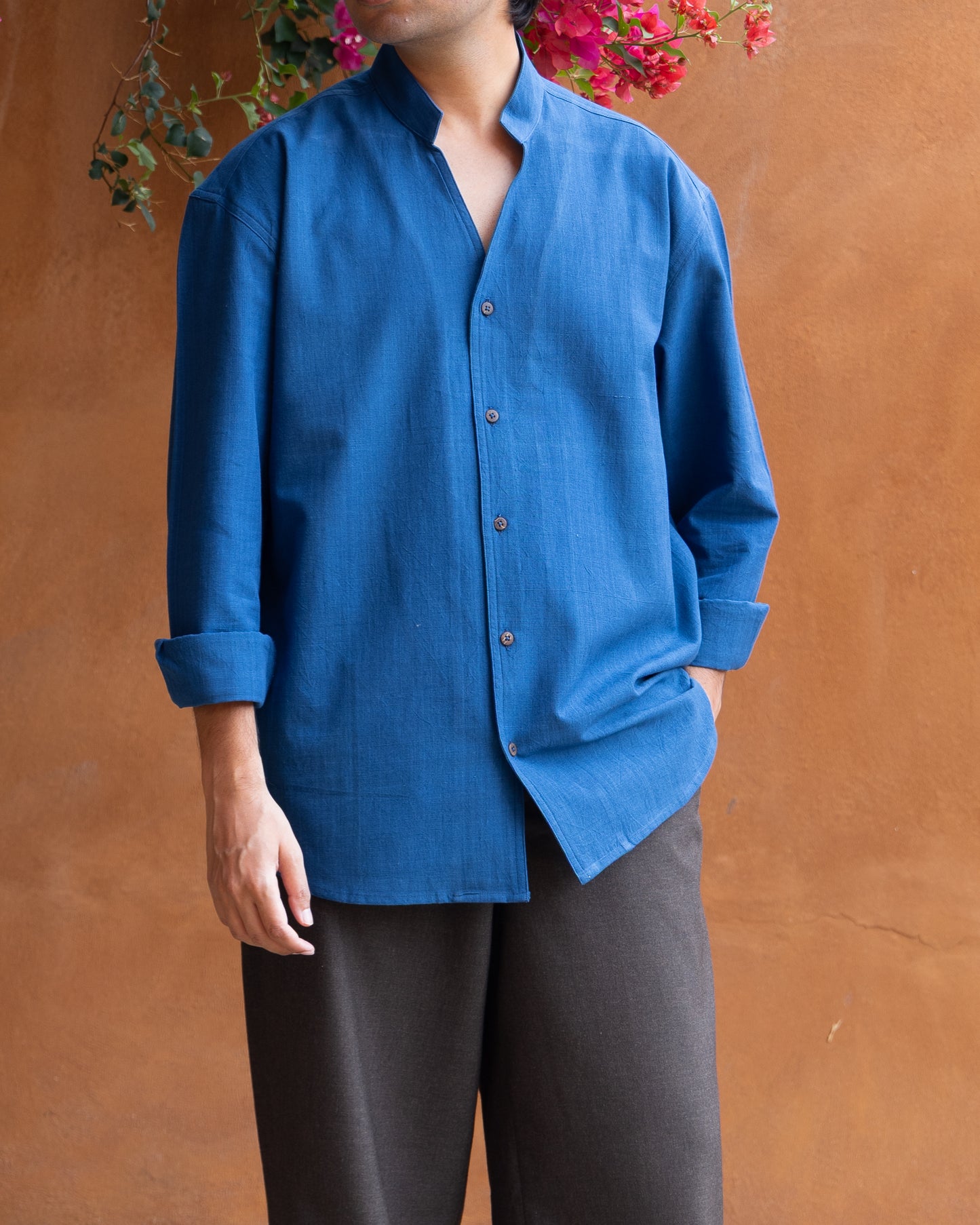 Enso Shirt | Deep Blue