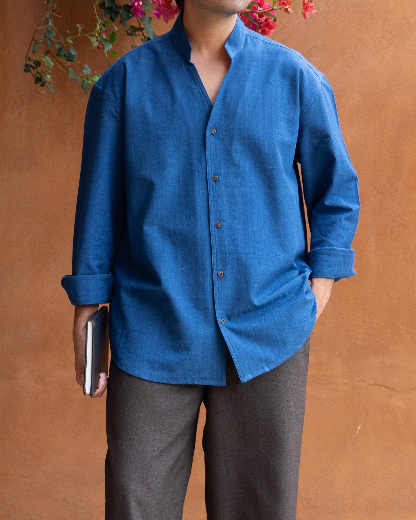 Enso Shirt | Deep Blue