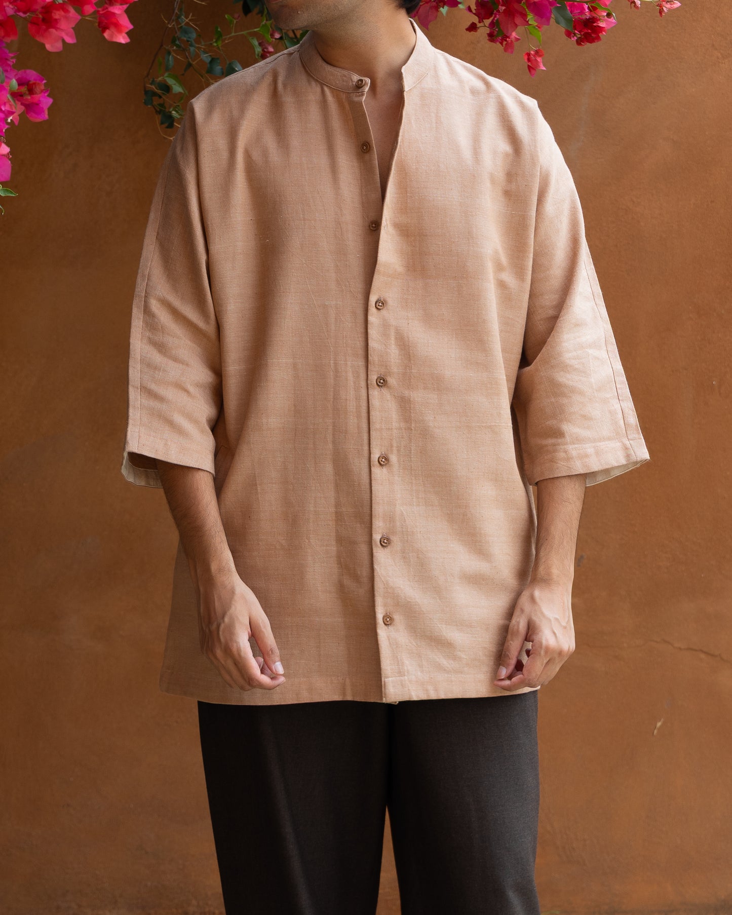 Cocoa Brown Kimono Shirt