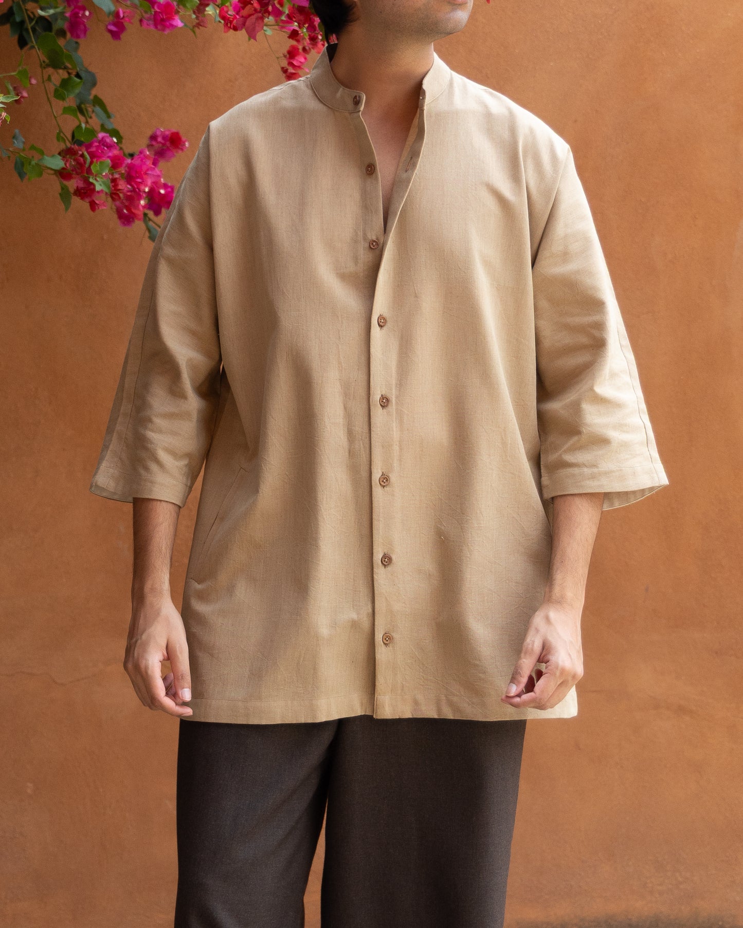 Earth Khaki Kimono Shirt