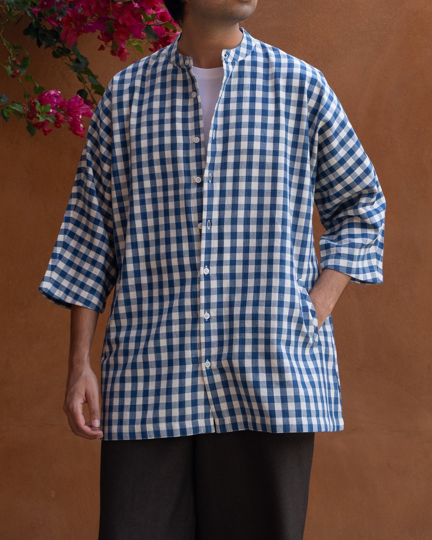 Blue Box Kimono Shirt