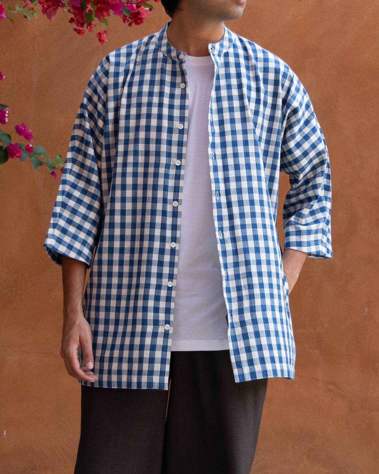 Blue Box Kimono Shirt