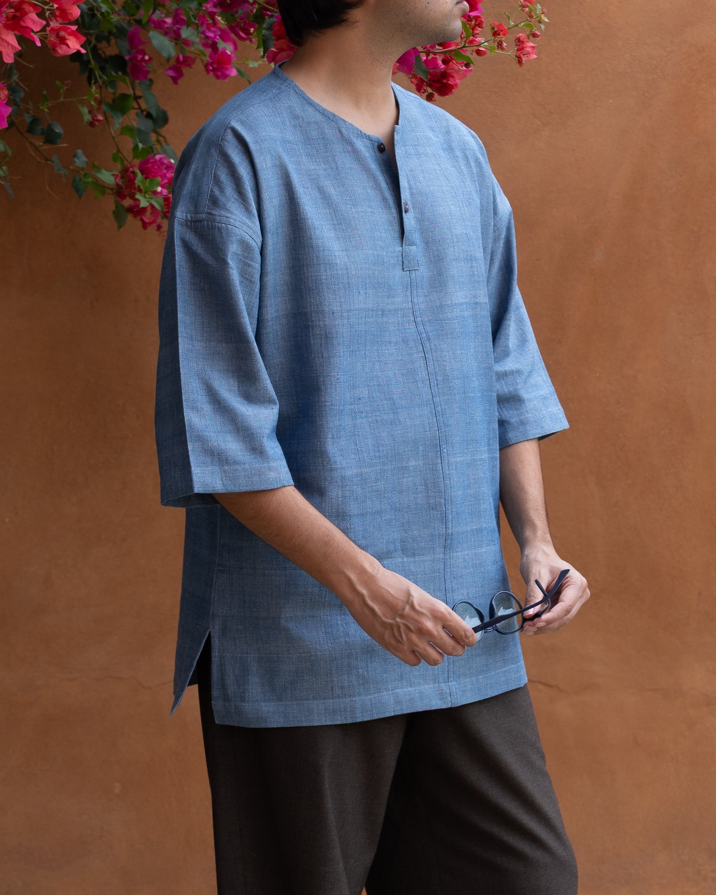 Pullover Asahi Shirt | Chambray Blue