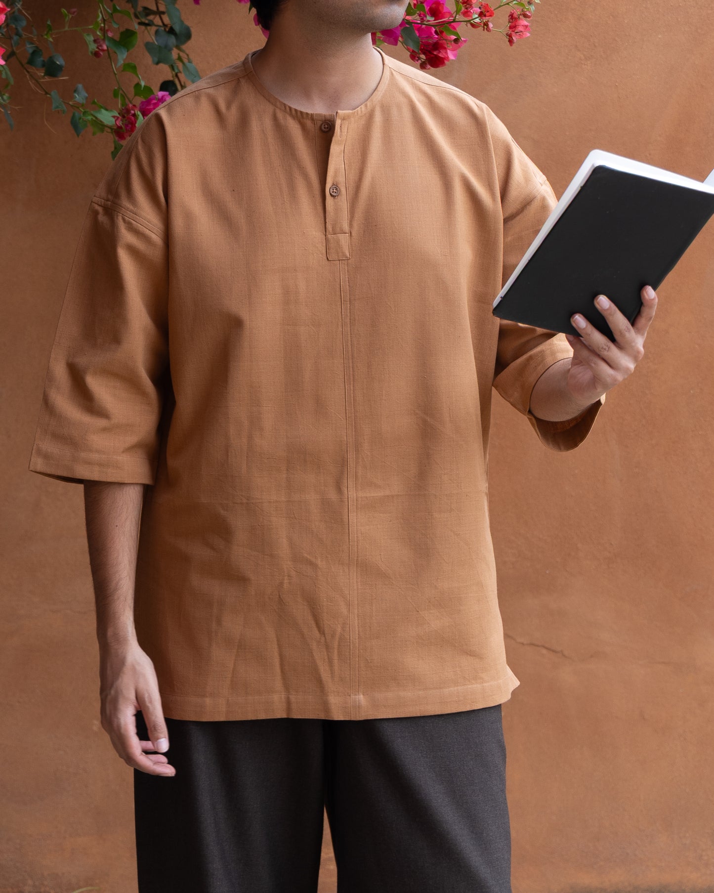 Pullover Asahi Shirt | Caramel Brown