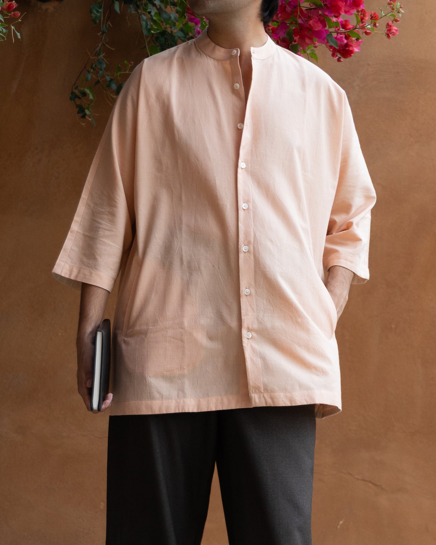 Madder Pink Kimono Shirt