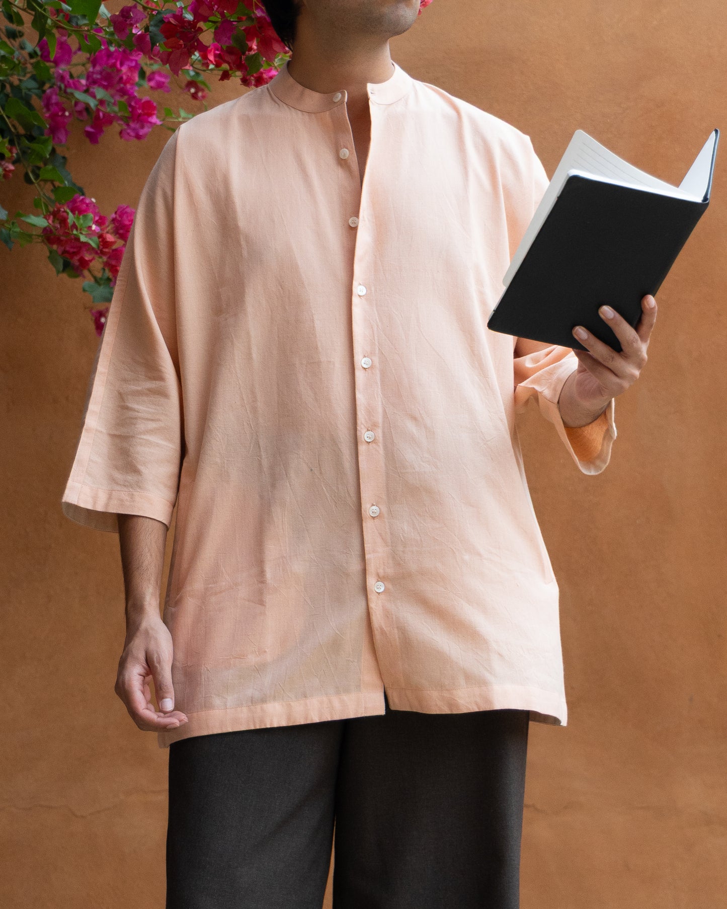 Madder Pink Kimono Shirt