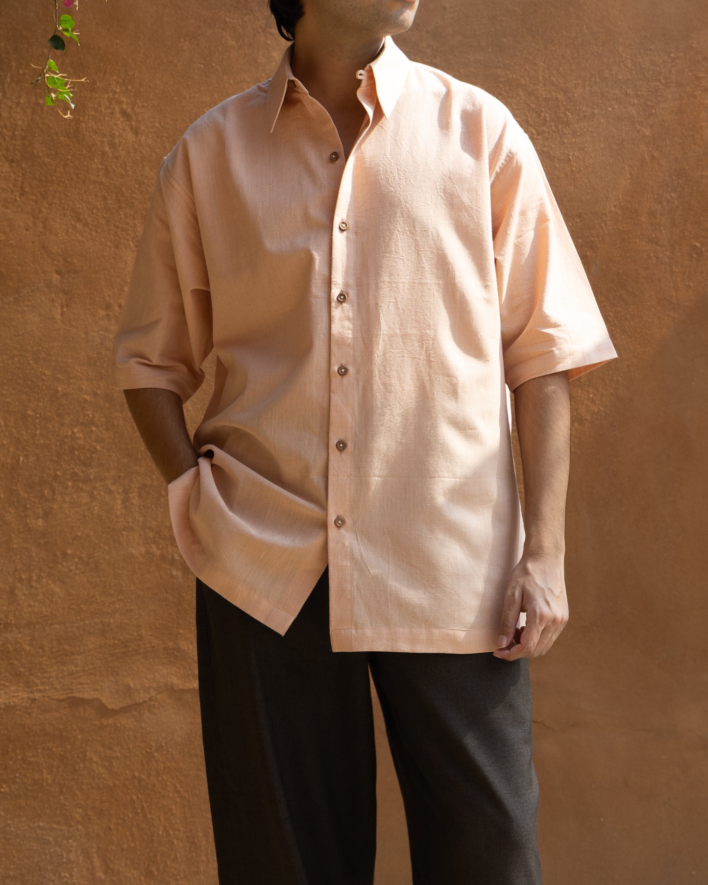 Relaxed Half Shirt | Madder Pink