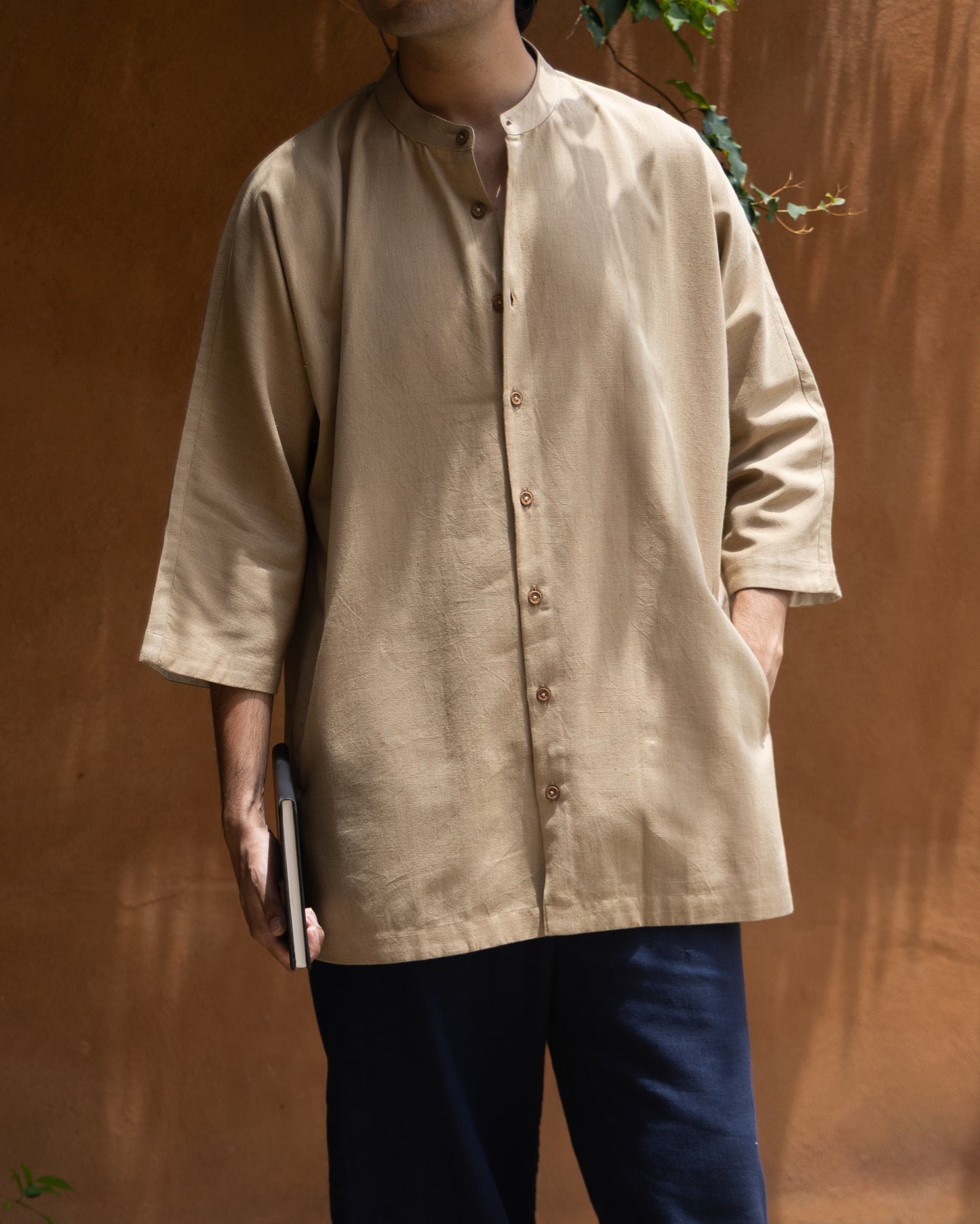 Earth Khaki Kimono Shirt