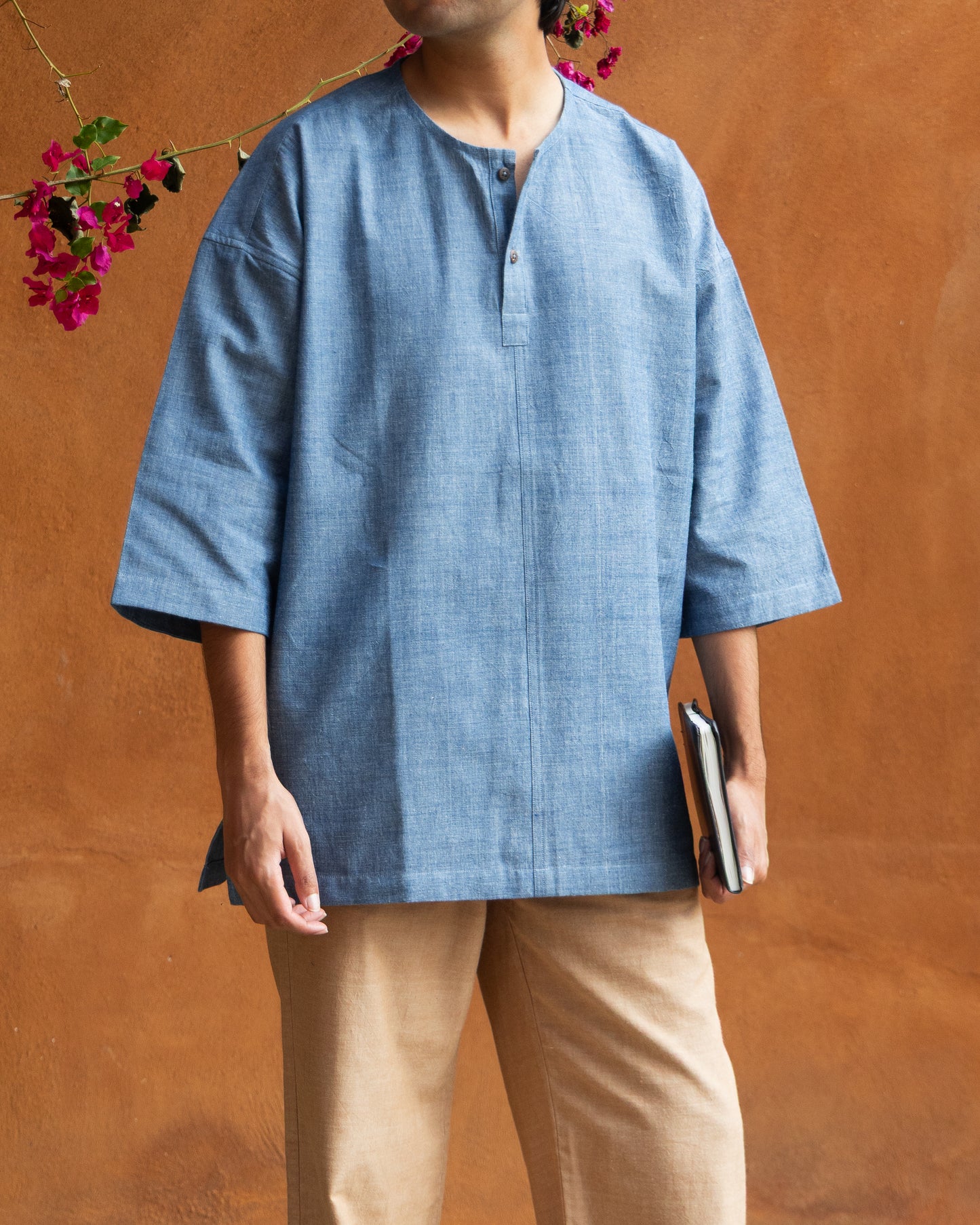 Pullover Asahi Shirt | Chambray Blue