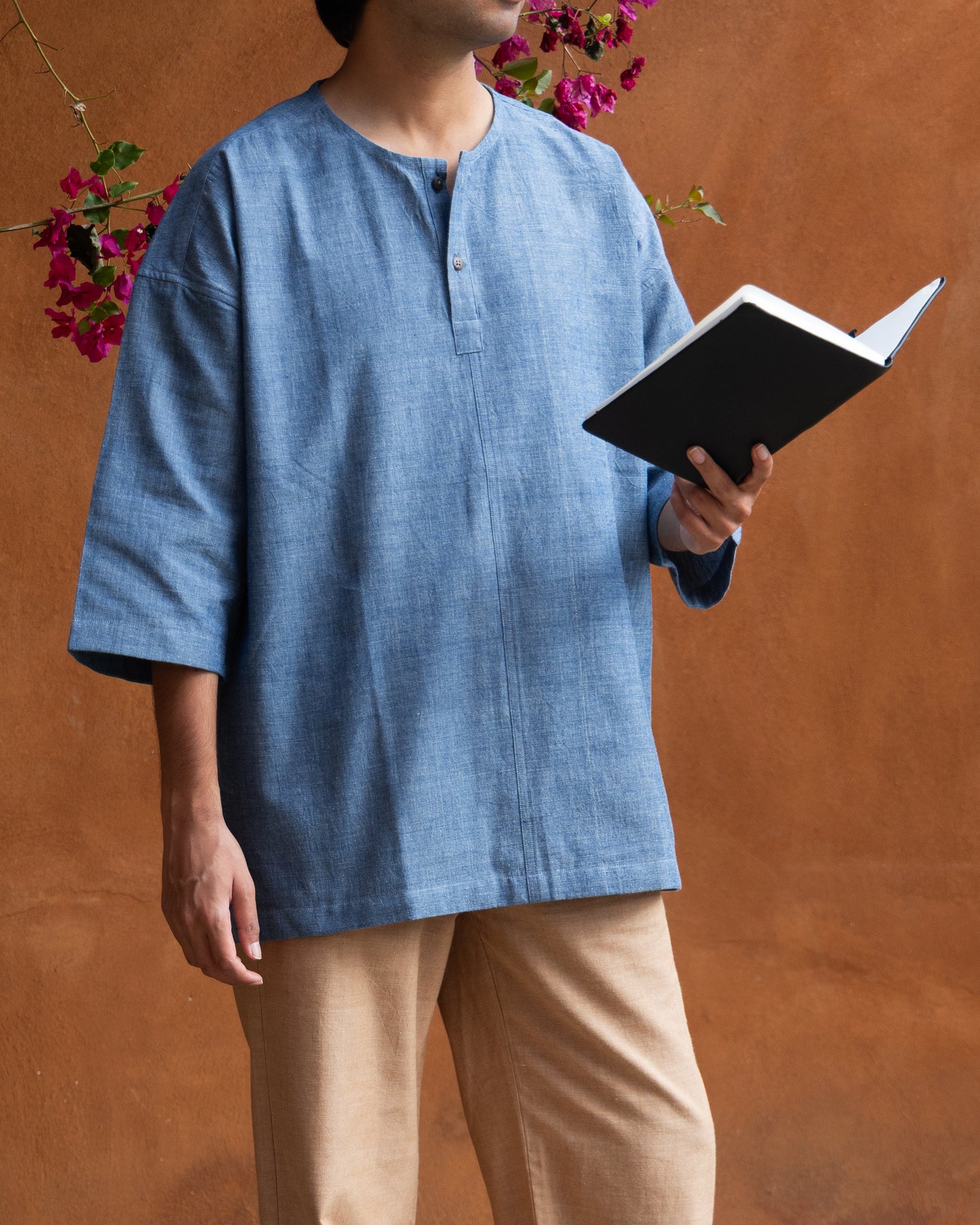 Pullover Asahi Shirt | Chambray Blue