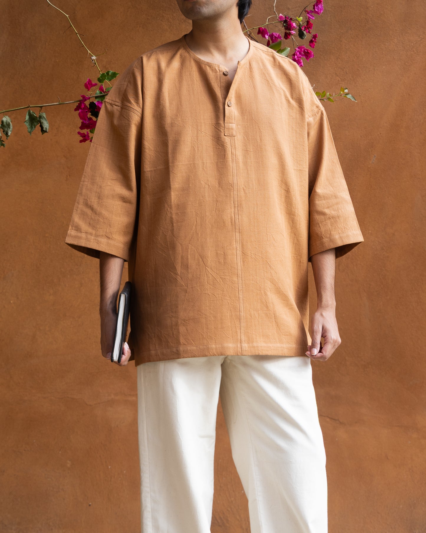 Pullover Asahi Shirt | Caramel Brown