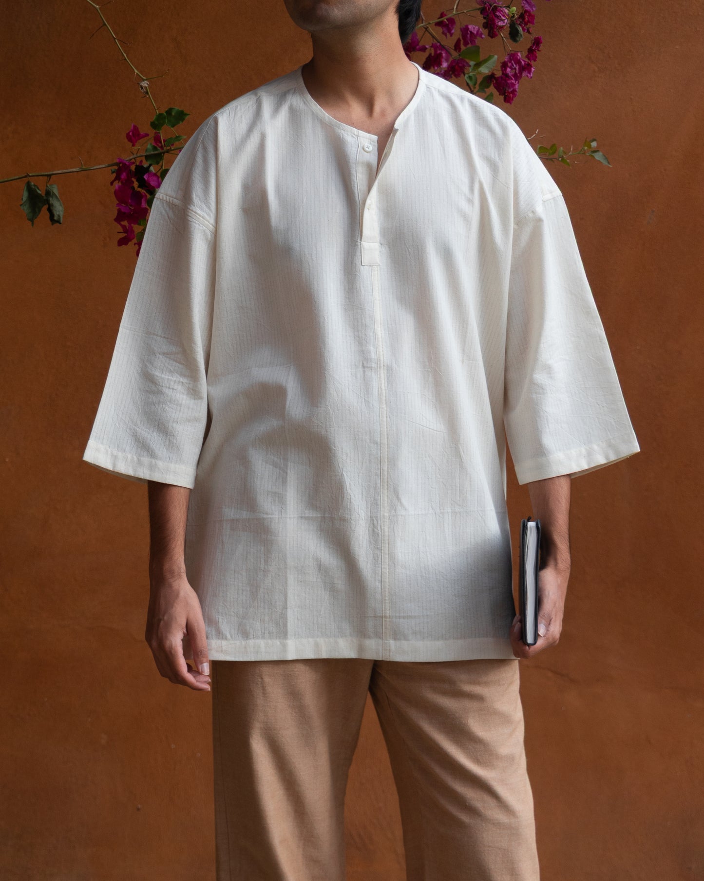 Pullover Asahi Shirt | Ecru Self