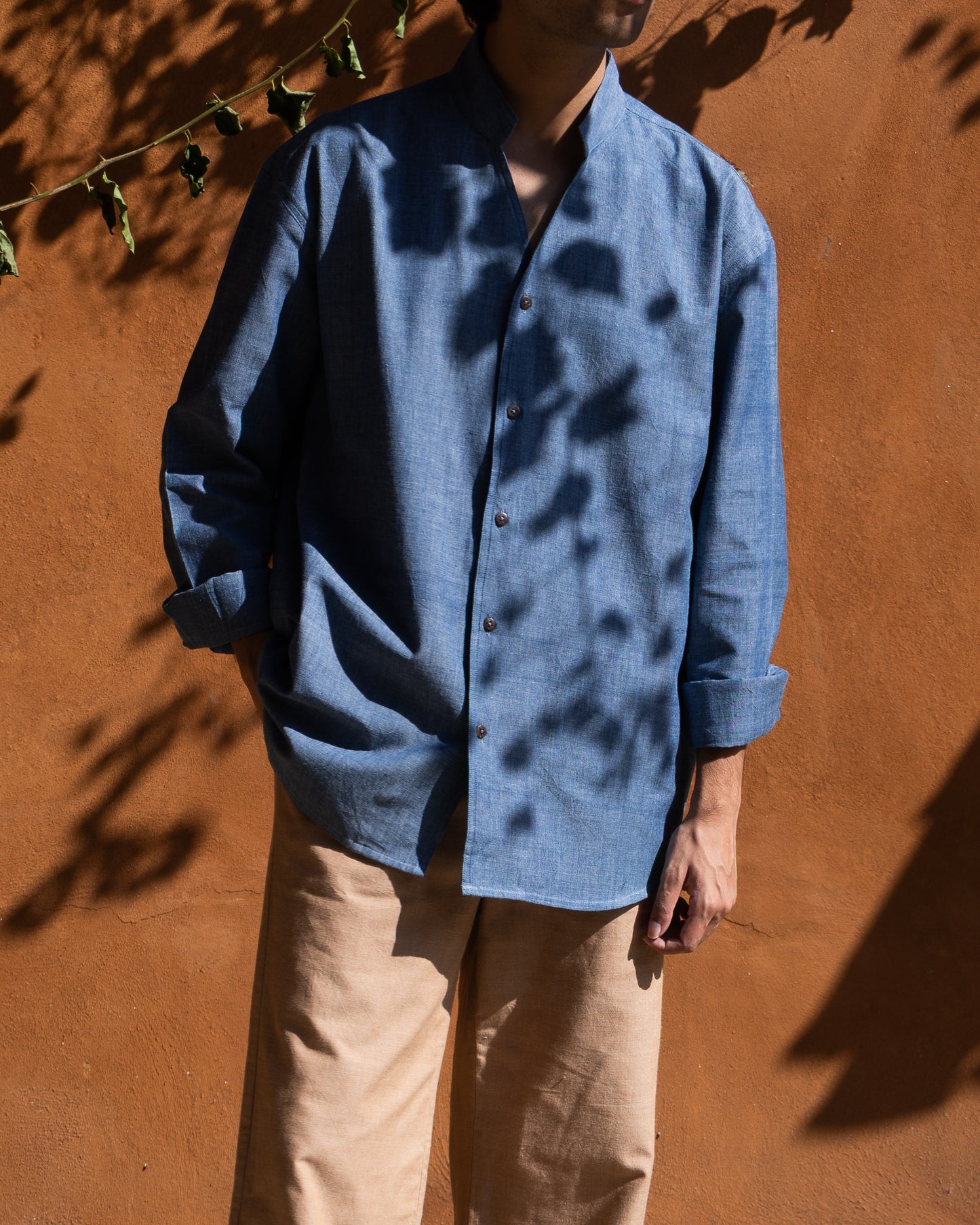 Enso Shirt | Chambray Blue