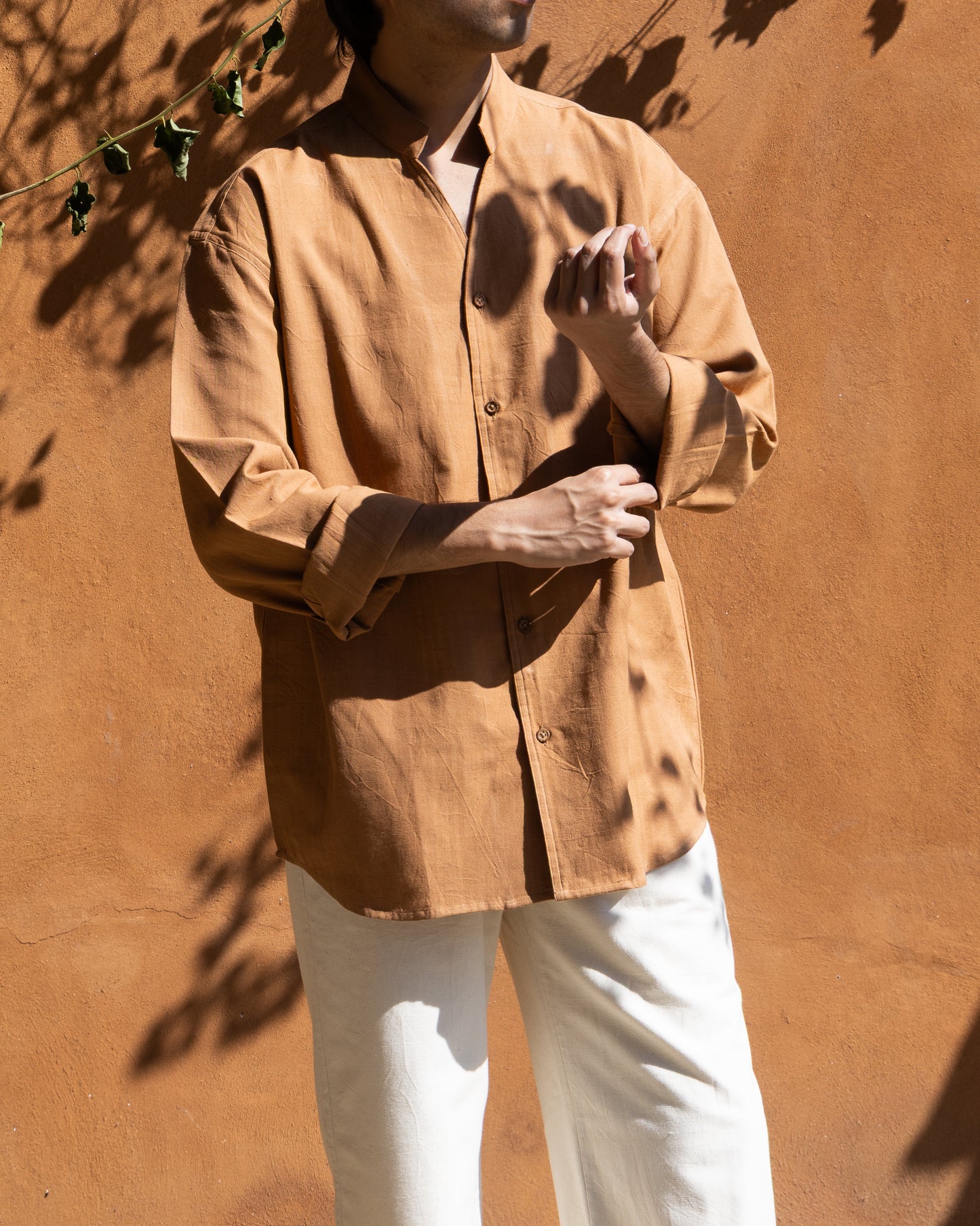 Enso Shirt | Caramel Brown