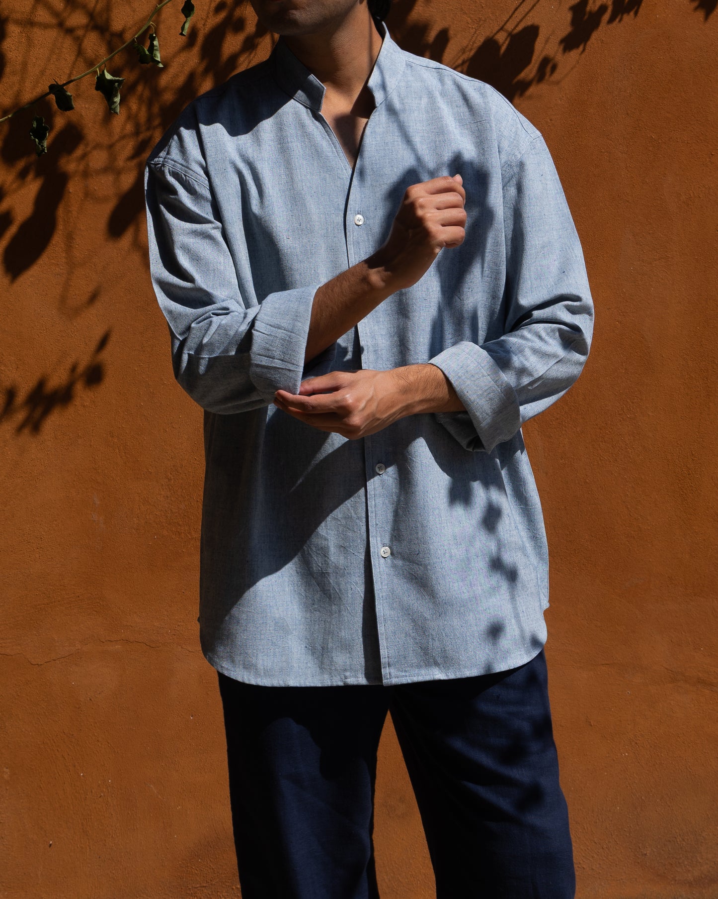 Enso Shirt | Soft Indigo Melange